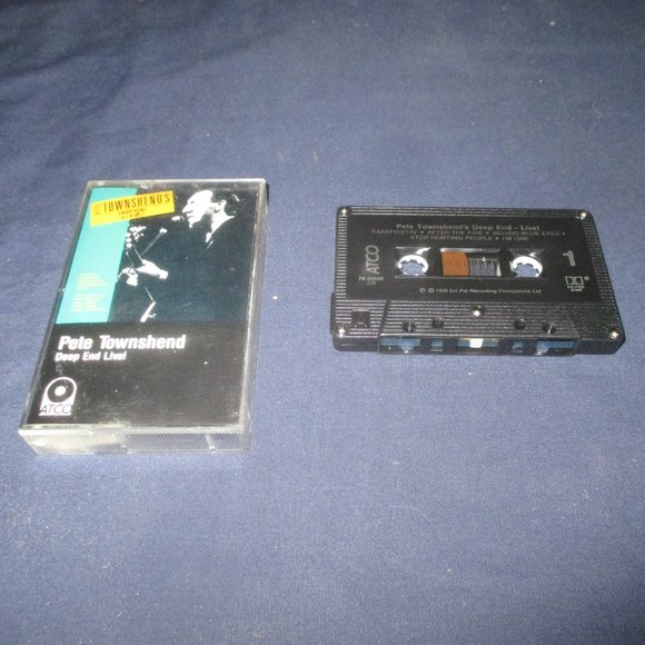 Pete Townshend - Deep End Live! on cassette (ATCO Records, 1986) - Picture 1 of 2